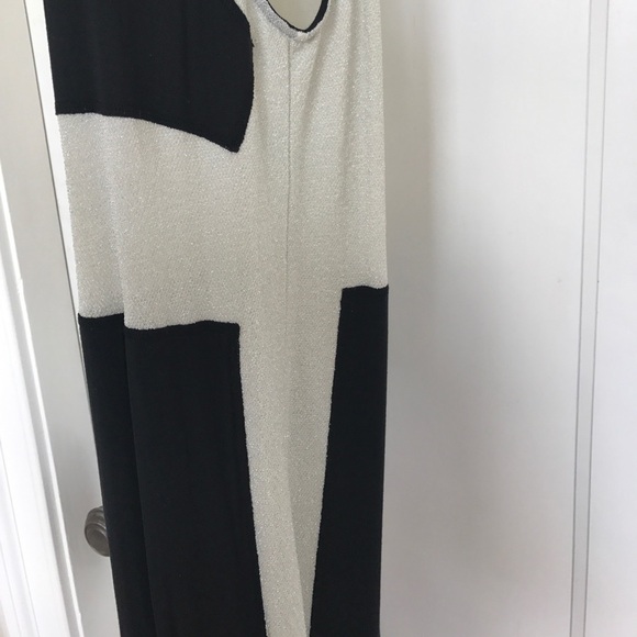 Townson‎ Tank dress Small Black Metallic Maxi Stretch - Picture 4 of 8